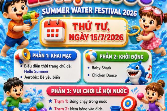 NGÀY HỘI NƯỚC - SÂN CHƠI TRẢI NGHIỆM ĐẦY HỨNG THÚ CHO CÁC BÉ.